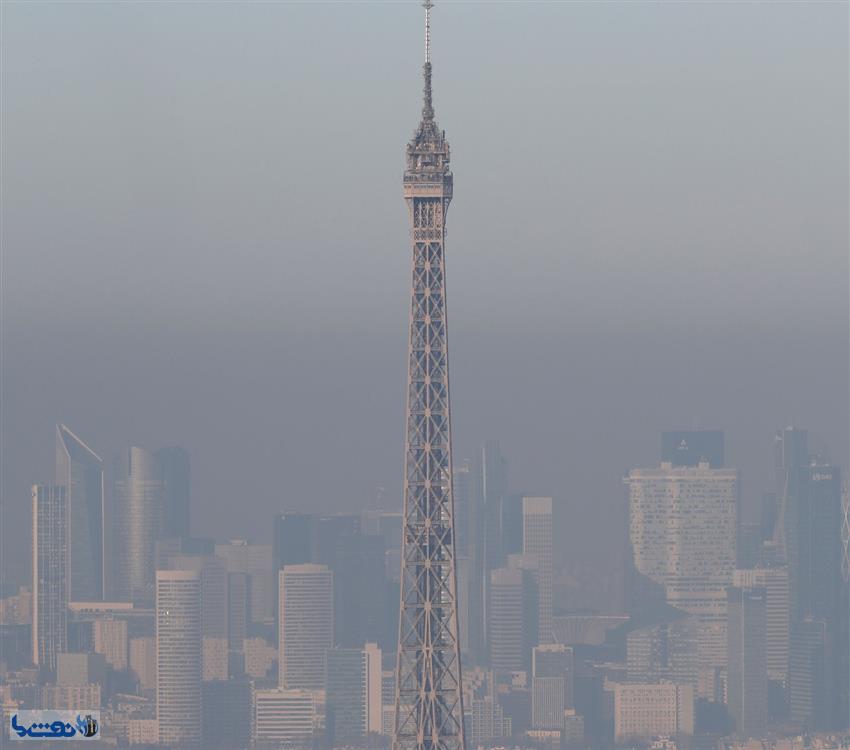 پاریس زیر تور خاکستری آلودگی هوا+عکس