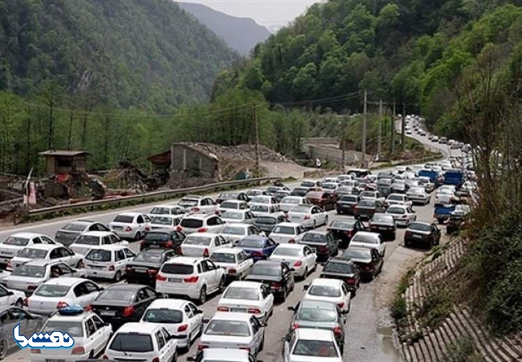 ترافیک سنگین در محور هراز و چالوس