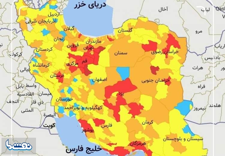 رنگ کرونایی تهران قرمز شد